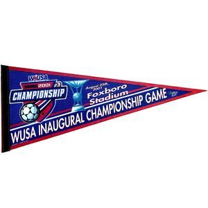 WUSA Inaugural Championship Game 2001 Beat v CyberRays Soccer Pennant